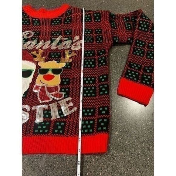 UGLY SWEATER SANTA BESTIE SIZE S - Picture 9 of 11